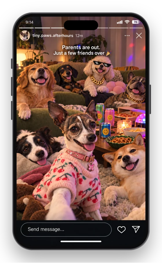Safe version: party scene